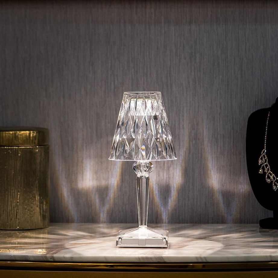 Lampe de Table : Élégance Naturelle en Lumière – Design Cristal Moderne 1
