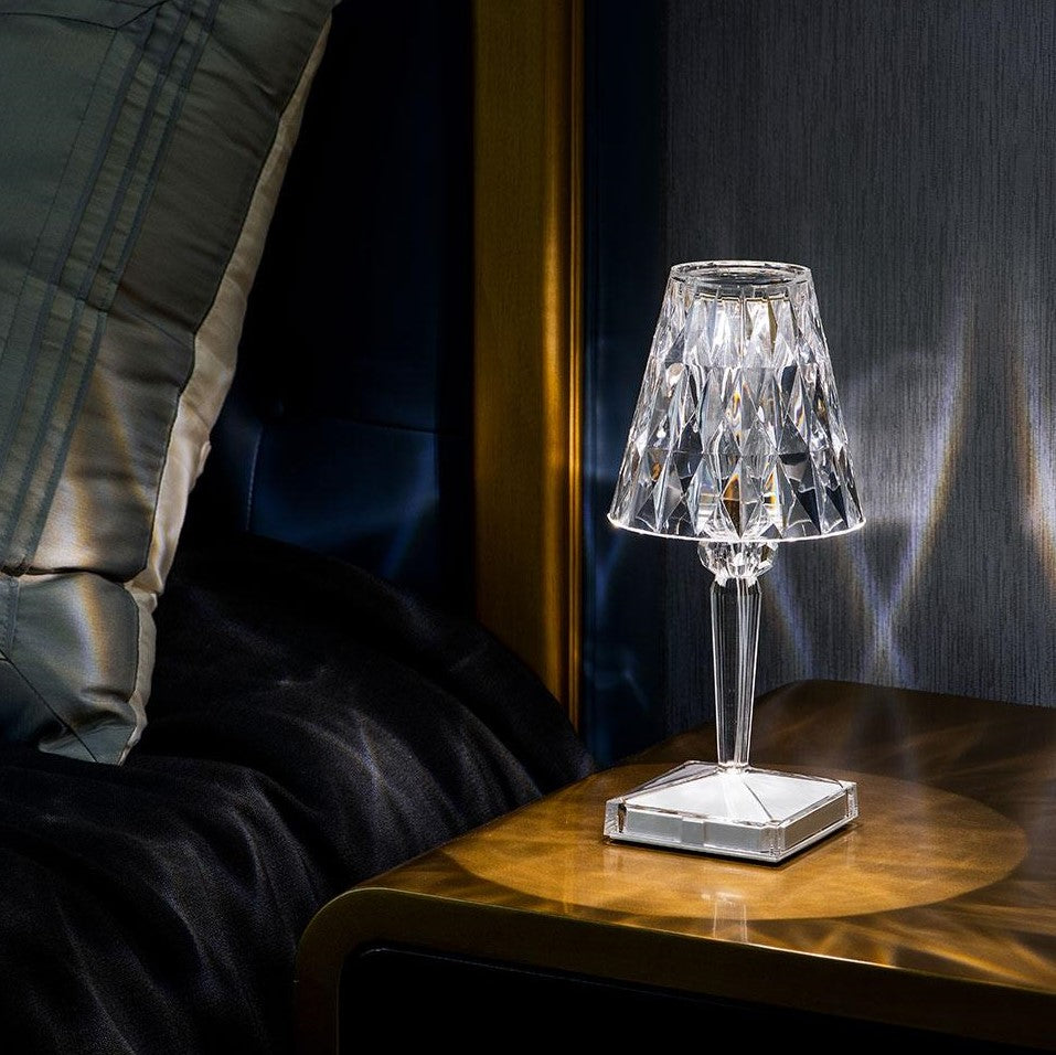 Lampe de Table : Élégance Naturelle en Lumière – Design Cristal Moderne 2