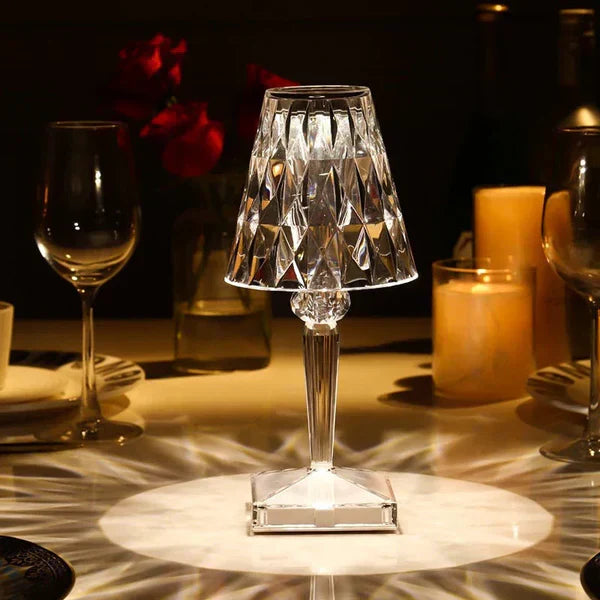 Lampe de Table : Élégance Naturelle en Lumière – Design Cristal Moderne 5