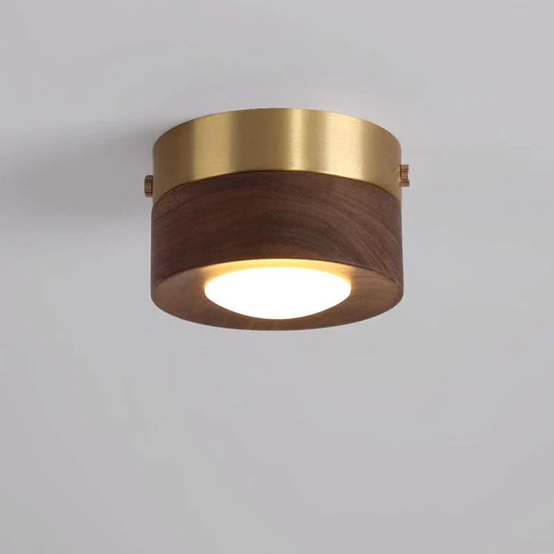Wooden LED Ceiling Spotlight, Warm or 3-Tone Light