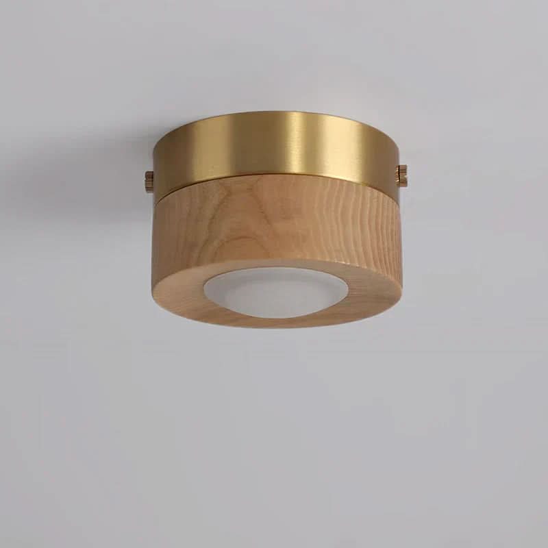 Wooden LED Ceiling Spotlight, Warm or 3-Tone Light
