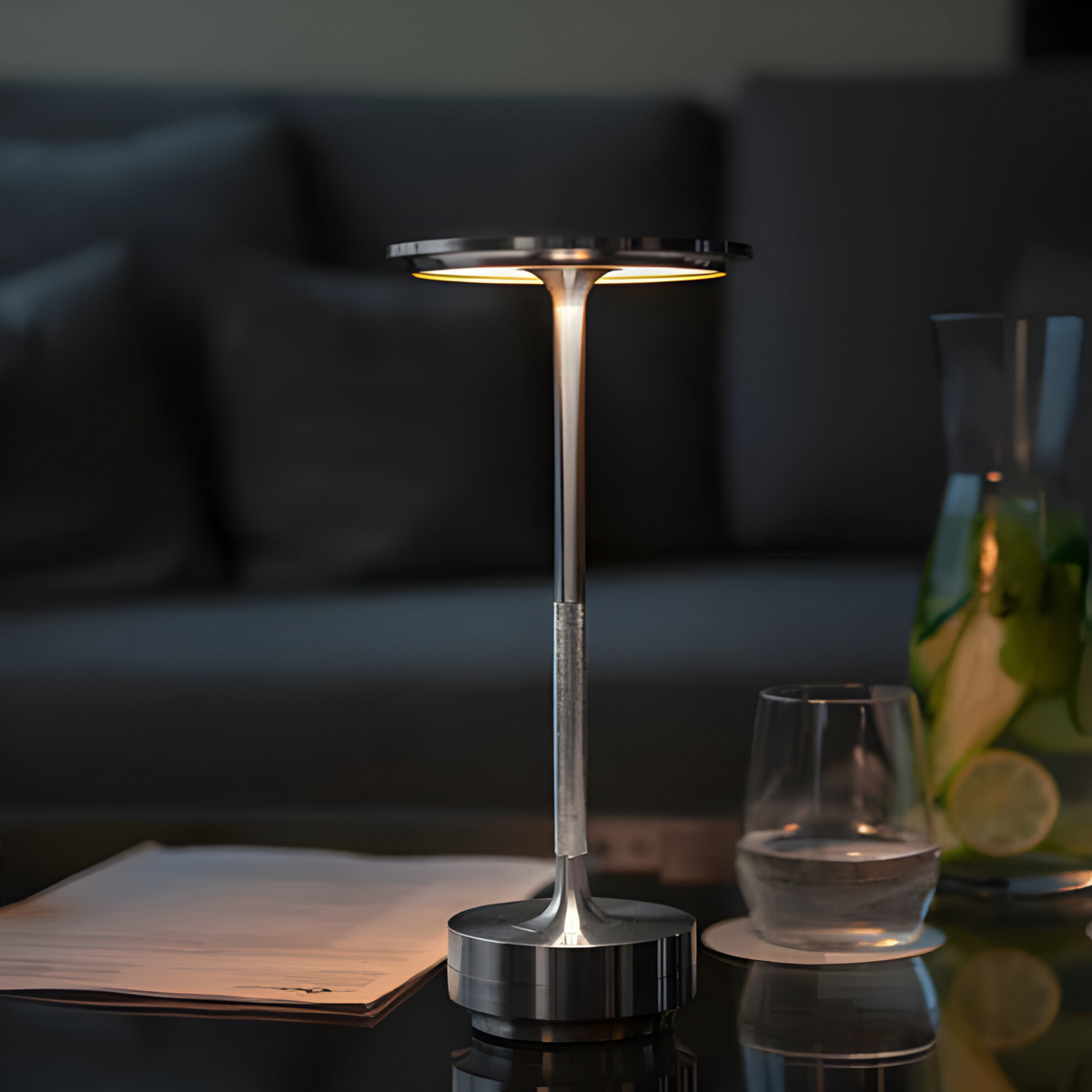 Lampe de table sans fil tactile, 3 intensités