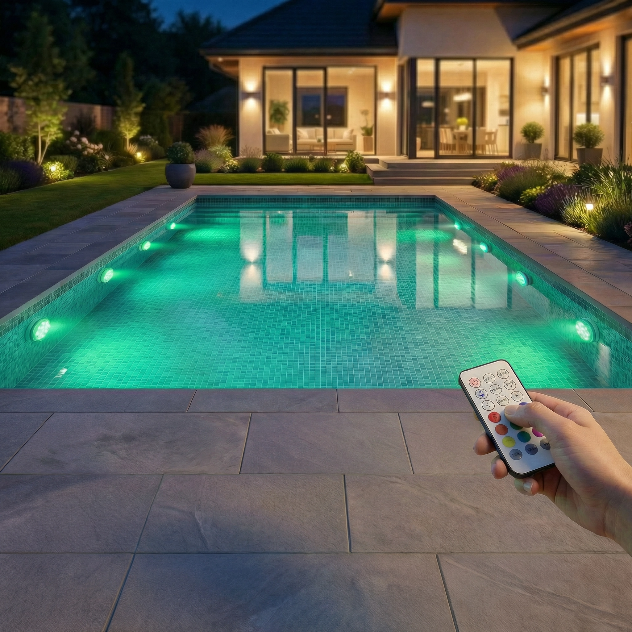 Lumière Piscine LED Submersible avec Télécommande | Éclairage RGB Élégant pour une Ambiance Luxueuse 1