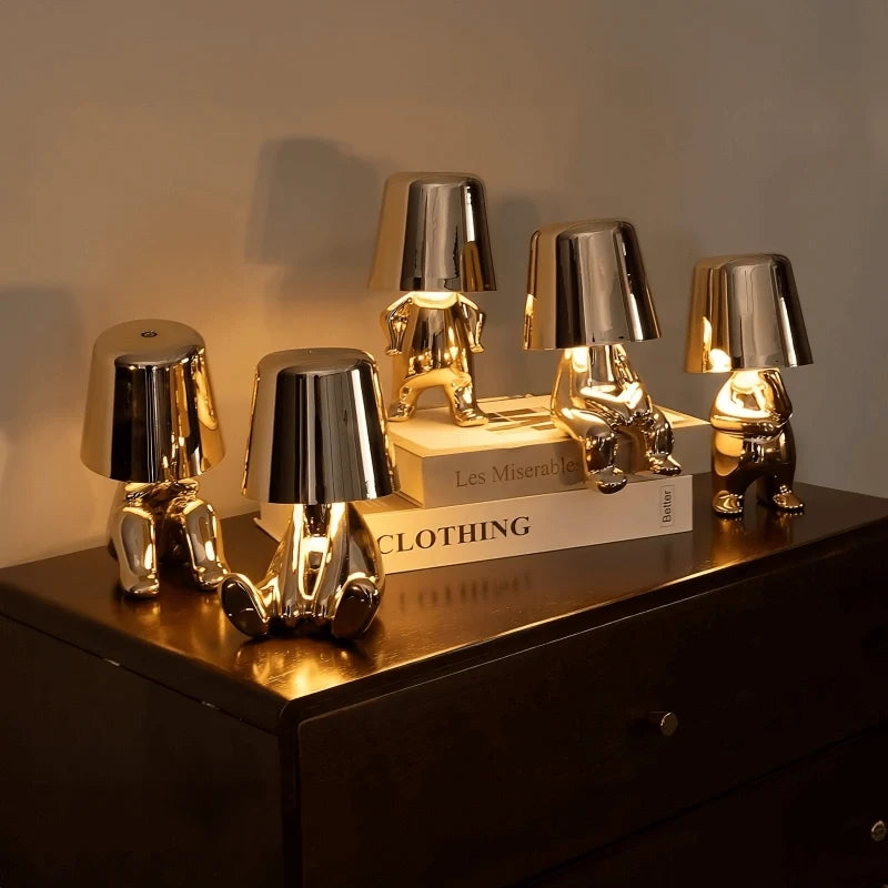 Lampe figurine décorative sans fil, tactile