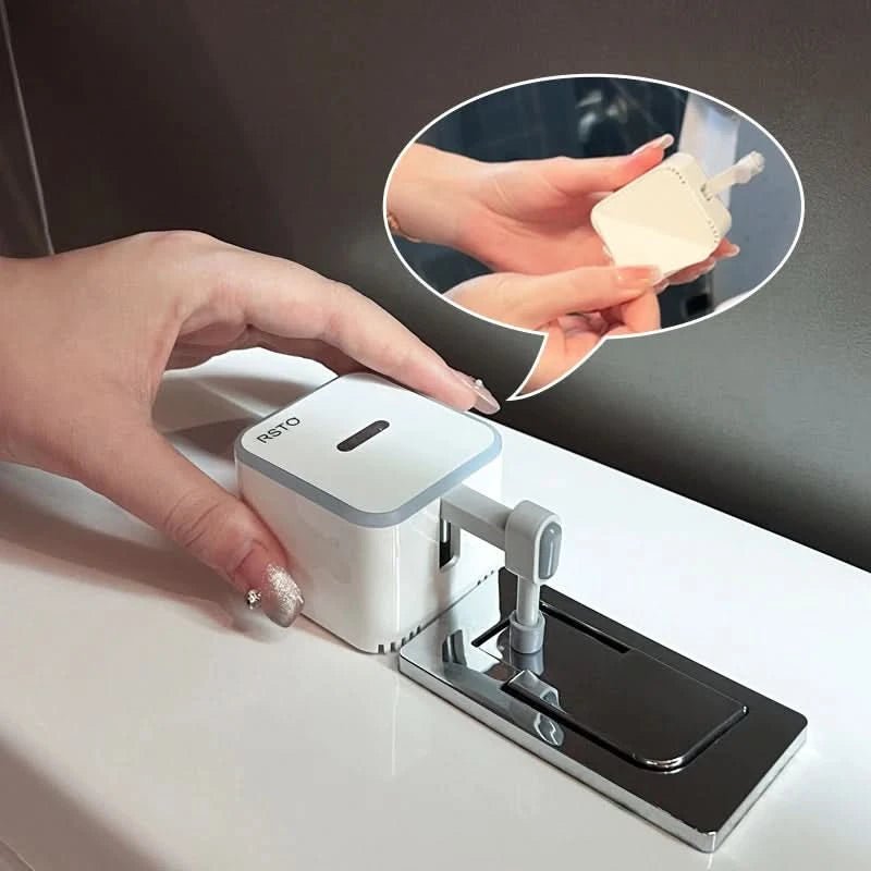 Maison Elmora | Capteur de Chasse d'Eau Sans Contact en Design Moderne | Solution Hygiénique et Écologique pour Salle de Bain 2