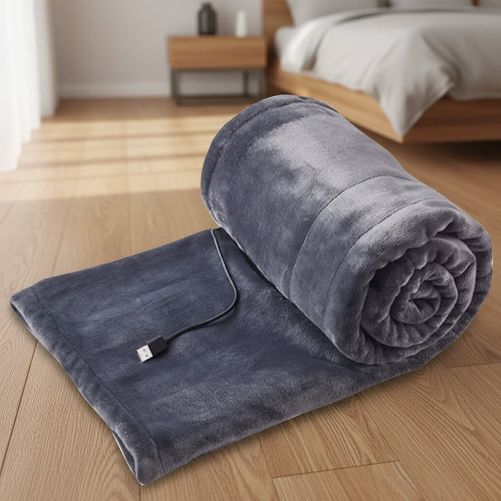 Maison Elmora | Couverture Chauffante Électrique USB Élégante avec 3 Réglages de Chaleur | Confort Personnalisé pour un Bien-Être Optimal 2