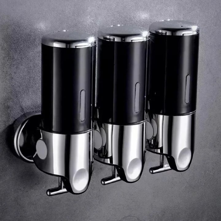 Maison Elmora | Distributeur Savon Mural en Acier Inoxydable | Design Élégant pour un Espace de Bain Organisé 10