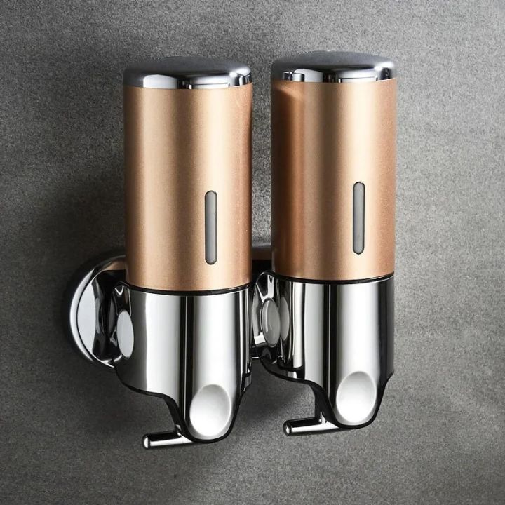 Maison Elmora | Distributeur Savon Mural en Acier Inoxydable | Design Élégant pour un Espace de Bain Organisé 11