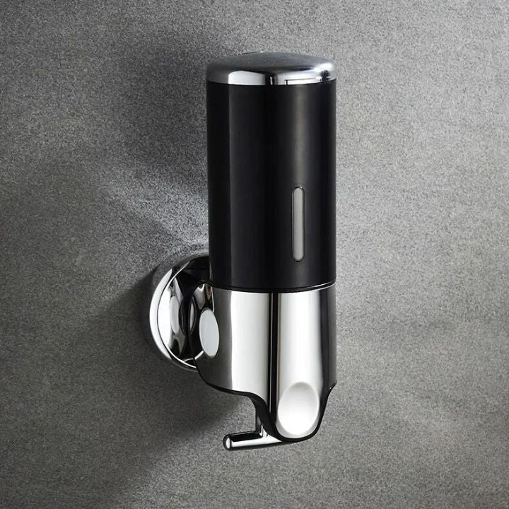 Maison Elmora | Distributeur Savon Mural en Acier Inoxydable | Design Élégant pour un Espace de Bain Organisé 12