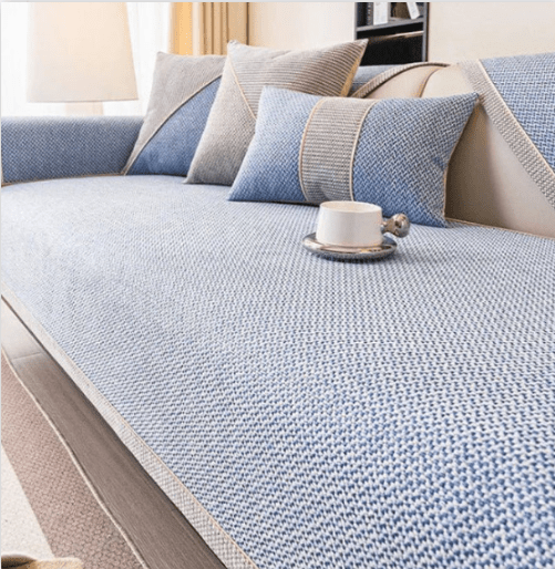Maison Elmora | Housse de Canapé en Coton-Lin Antidérapante | Élégance Durable pour un Confort Optimal 10