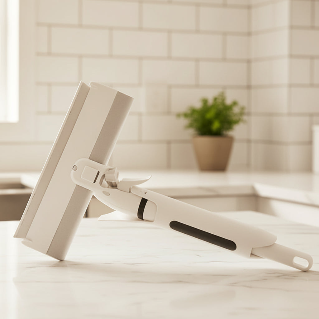 Maison Elmora | Nettoyage Vitre Raclette en Silicone Minimaliste | Design Élégant pour Éliminer Efficacement L'Eau et les Résidus 0