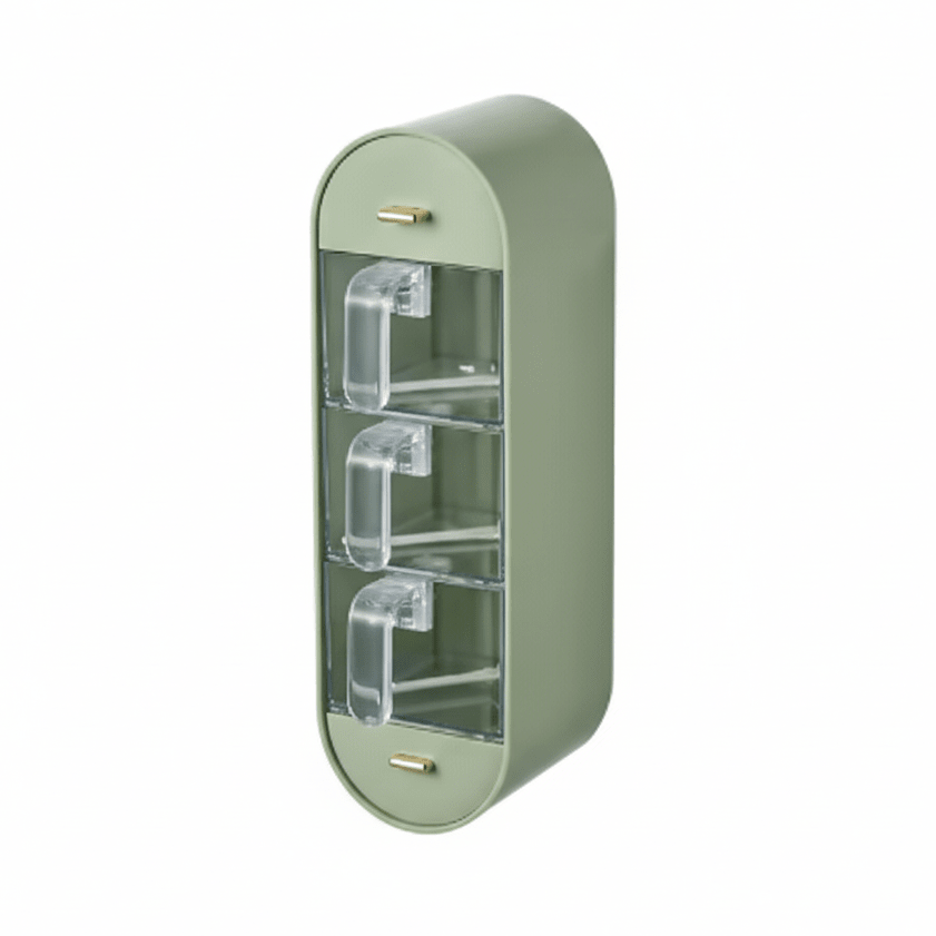 Maison Elmora | Organisateur Épice Minimaliste en Plastique | Rangement Pratique et Élégant pour une Cuisine Bien Ordonnée 0