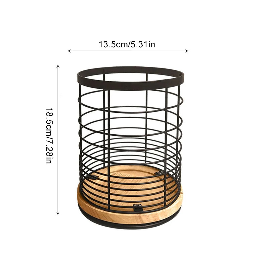 Maison Elmora | Organisateur Tiroir Cuisine Rotatif en Bambou | Design Élégant pour un Rangement Optimisé 5