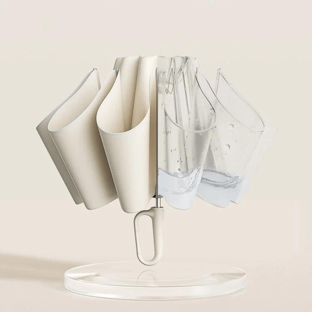 Maison Elmora | Parapluie Pliant Solide avec Mécanisme Automatique | Élégance Compacte pour un Confort Optimal 2