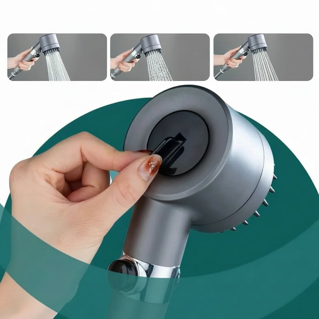 Maison Elmora | Pommeau de Douche Haute Pression avec Filtration Avancée | Économie d'Eau et Design Élégant pour un Confort Optimisé 4