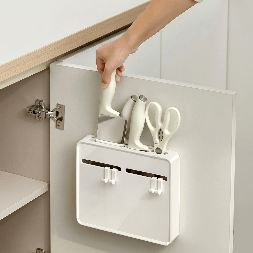 Maison Elmora | Porte-Couteau en Bois au Design Français | Élégance et Fonctionnalité pour une Cuisine Raffinée 2