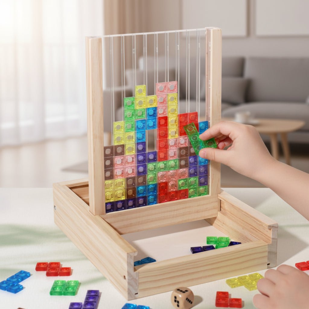 Maison Elmora | Puzzle en Bois Écologique Design Tetris | Jeu Éducatif et Amusant pour Développer la Concentration 2