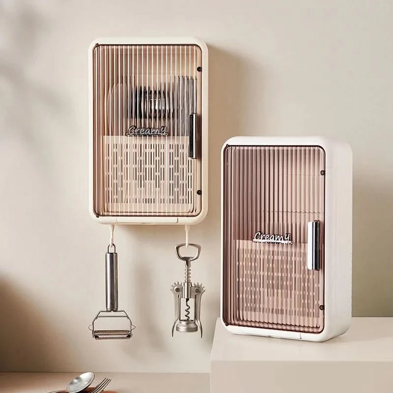 Maison Elmora | Rangement Cuisine Porte-Couverts en PET | Élégance Multifonctionnelle pour une Cuisine Organisée 2