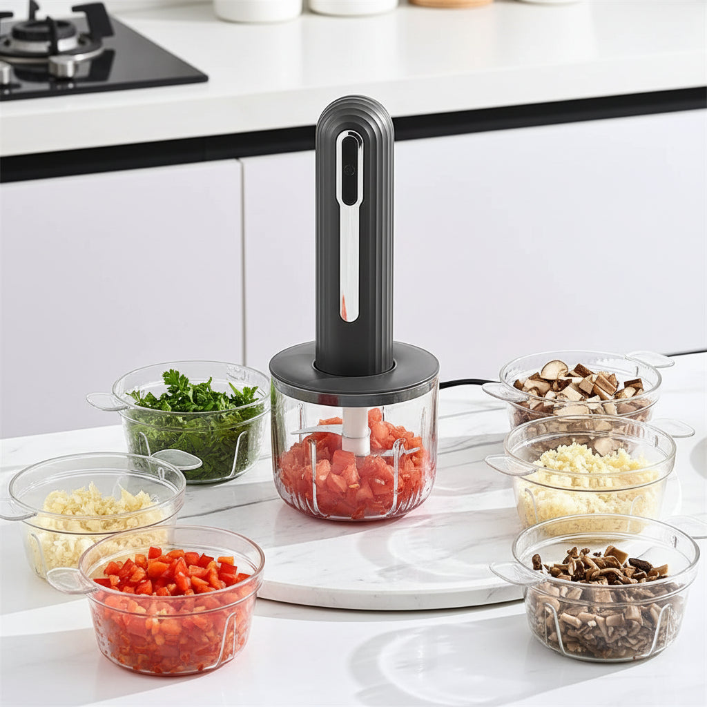 Maison Elmora | Robot Culinaire Multifonctionnel en Acier Inoxydable | Ustensile Élégant et Pratique pour une Cuisine Efficace 2