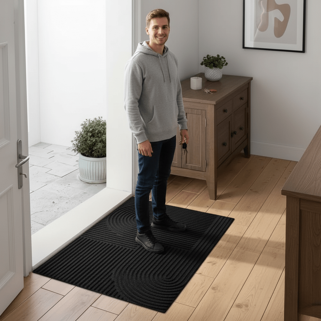 Maison Elmora | Tapis Absorbant d'Entrée en Microfibre avec Design Élégant | Confort et Propreté pour un Intérieur Chic 1