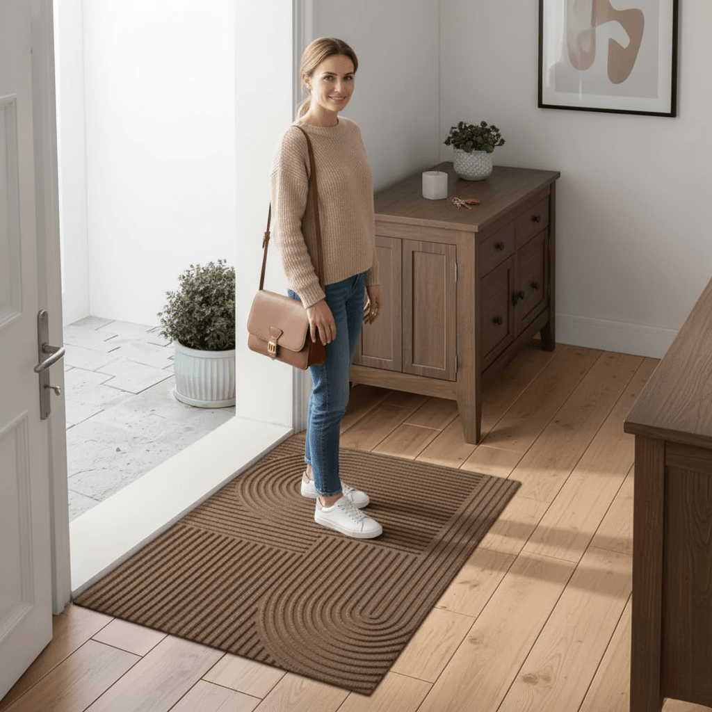 Maison Elmora | Tapis Absorbant d'Entrée en Microfibre avec Design Élégant | Confort et Propreté pour un Intérieur Chic 3