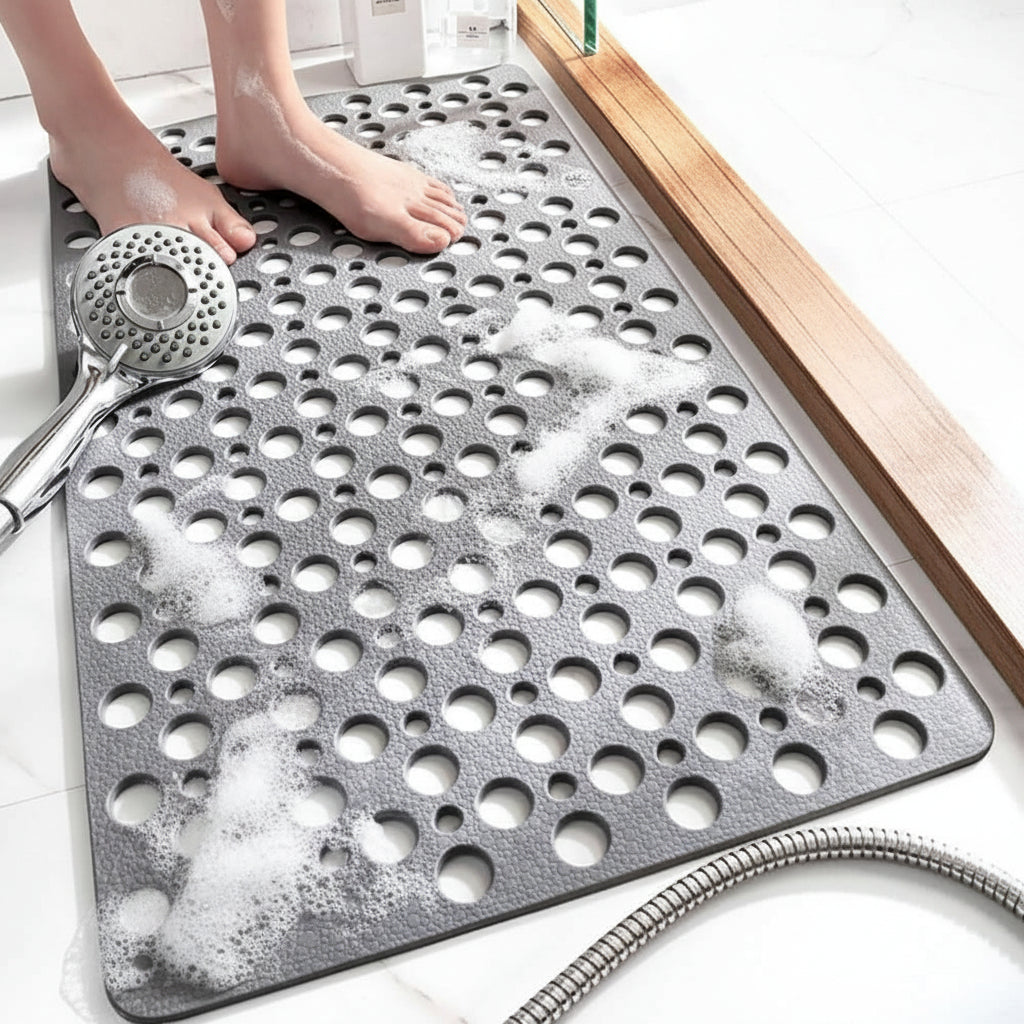 Maison Elmora | Tapis de Bain Antidérapant en PVC de Luxe | Élégance et Sécurité pour Votre Salle de Bain 3