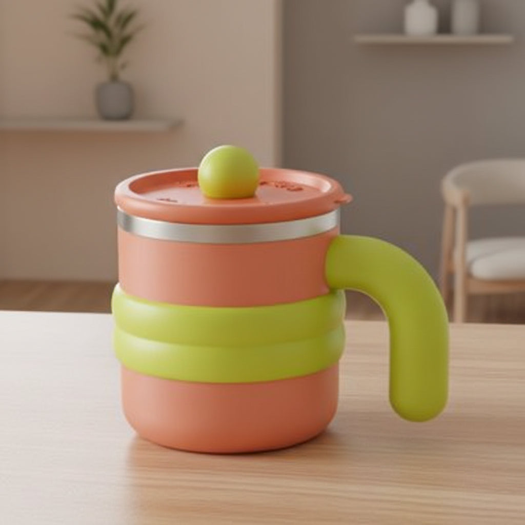 Maison Elmora | Tasse Isotherme en Acier Inoxydable au Design Élégant | Accessoire Pratique pour un Café Raffiné 1