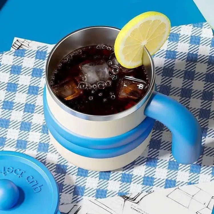 Maison Elmora | Tasse Isotherme en Acier Inoxydable au Design Élégant | Accessoire Pratique pour un Café Raffiné 3
