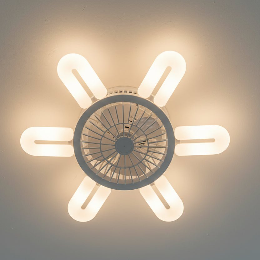 Maison Elmora | Ventilateur Plafond LED Élégant avec Télécommande | Design Moderne pour un Confort Optimal 0