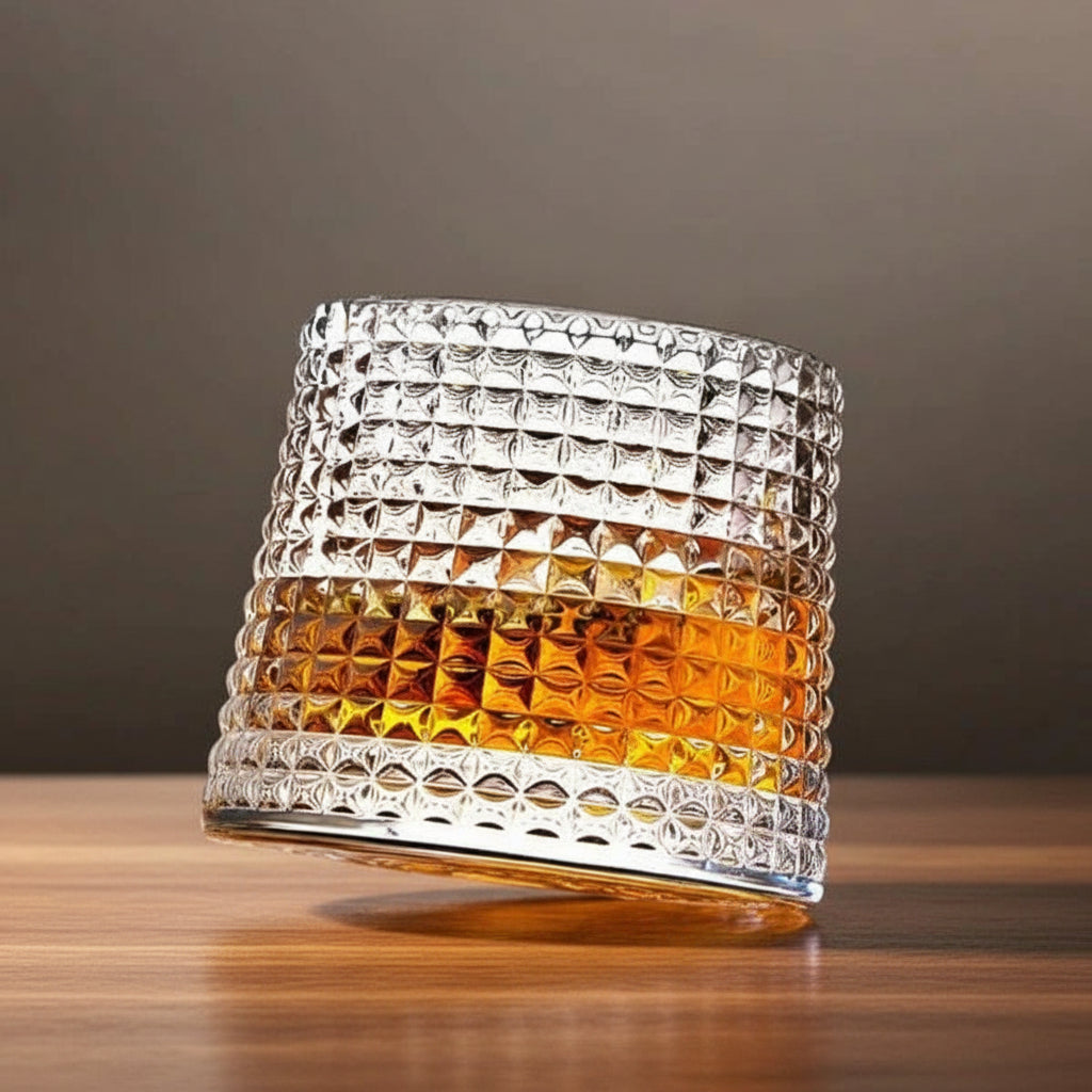 Maison Elmora | Verre à Whisky Cristal Rotatif avec Design Élégant | Aération Optimale pour Une Dégustation Raffinée 0