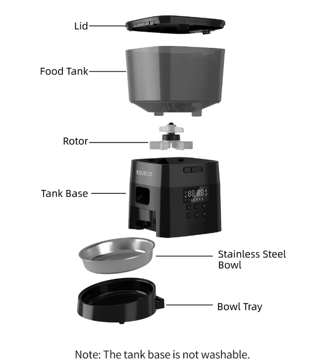 Mangeoire Automatique pour Animaux avec Écran LCD | Programmable et Écologique pour un Alimentation Sereine 6