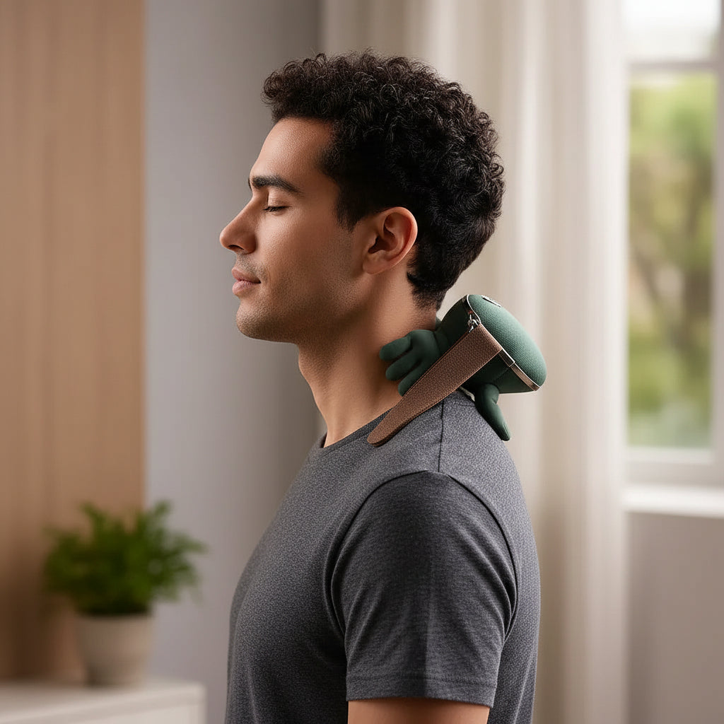 Masseur Cervical Élégant : Détente Luxueuse en Voyage - Design Ergonomique 0