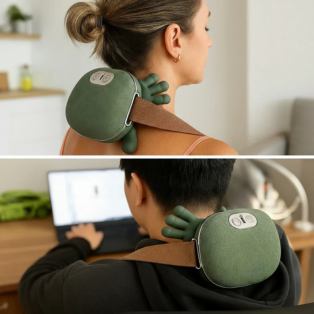 Masseur Cervical Élégant : Détente Luxueuse en Voyage - Design Ergonomique 3