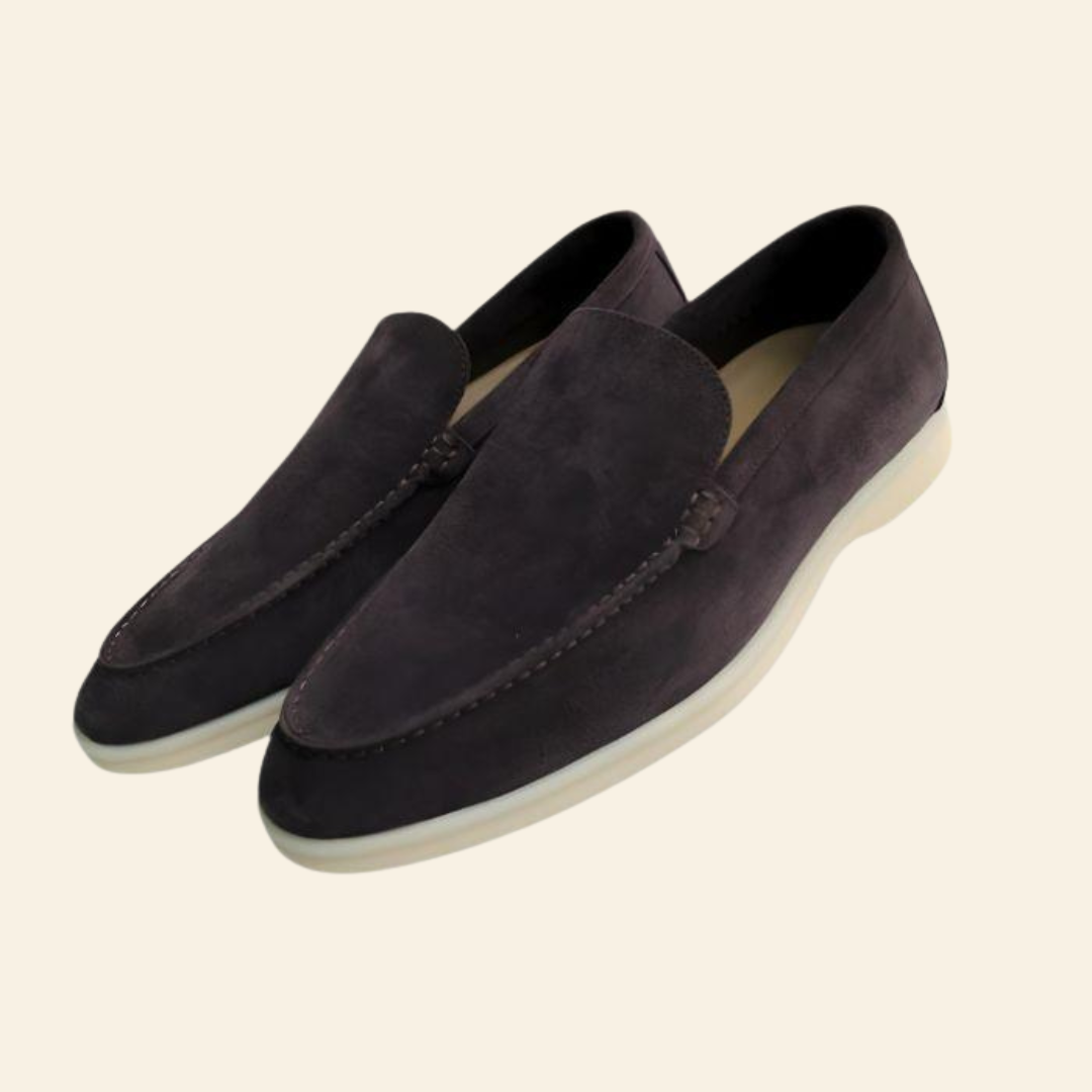 Men's Brown Penny Loafers - Stylish Comfort Shoes for Work and Casual Outings
