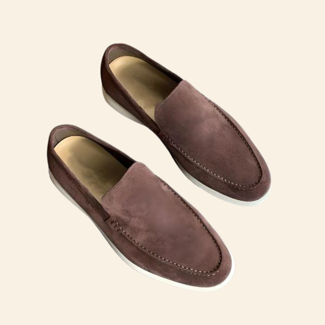 Men's Brown Penny Loafers - Stylish Slip-On Shoes for Comfort and Versatility