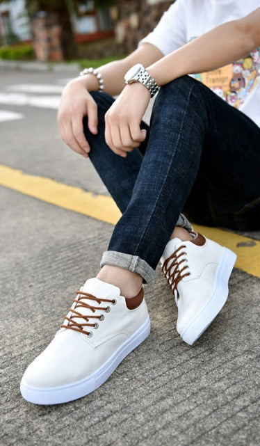 Men's Chic Canvas Sneakers - Stylish Comfort Footwear for Casual and Athletic Wear