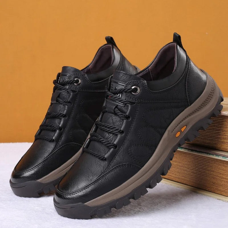 Men's Hand-Stitched Casual Shoes - Comfortable Ergonomic Footwear for Everyday Wear
