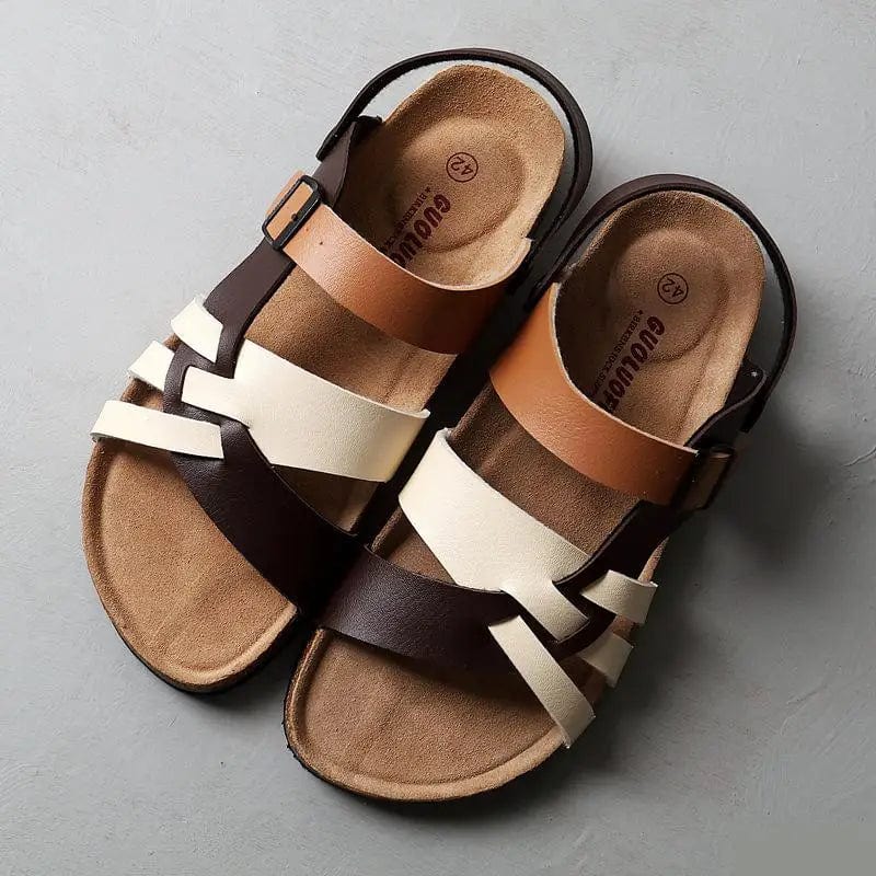 Men's Leather Sandals - Stylish Comfort Footwear for Everyday Adventures