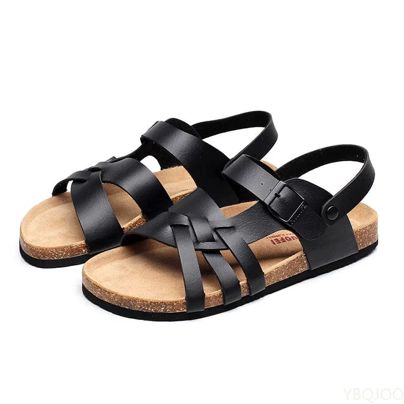 Men's Leather Sandals - Stylish Comfort Footwear for Everyday Adventures