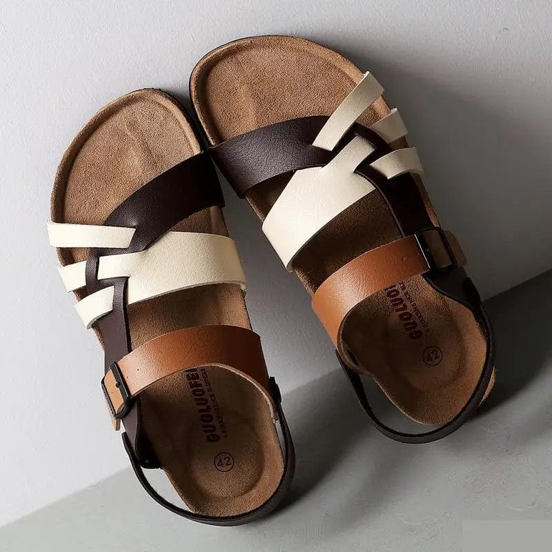 Men's Leather Sandals - Stylish Comfort Footwear for Everyday Adventures