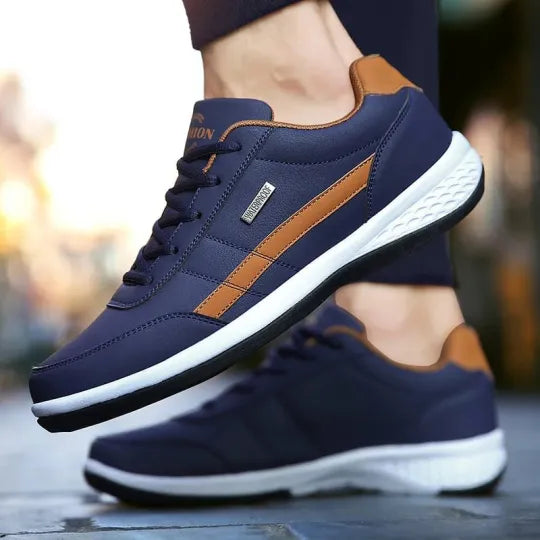 Men's Sneakers - Stylish Casual Trainers with Adjustable Arch Support for All-Day Comfort
