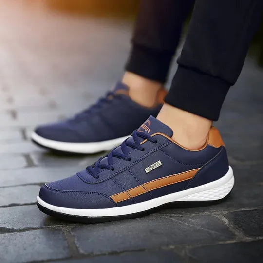 Men's Sneakers - Stylish Casual Trainers with Adjustable Arch Support for All-Day Comfort