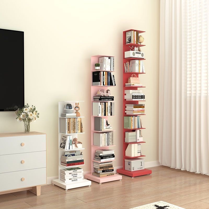 Metal Floating Bookshelf - Space-Saving Vertical Design 2