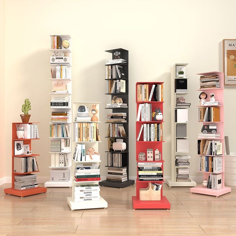 Metal Floating Bookshelf - Space-Saving Vertical Design 3