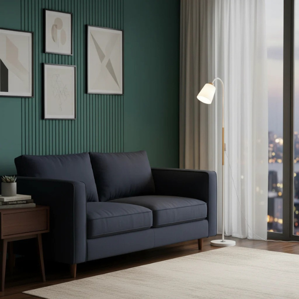 Metal Tapered Floor Lamp - Adjustable Shade 3
