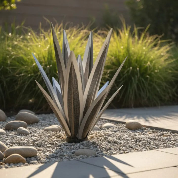 Agave décoratif en métal pour le jardin