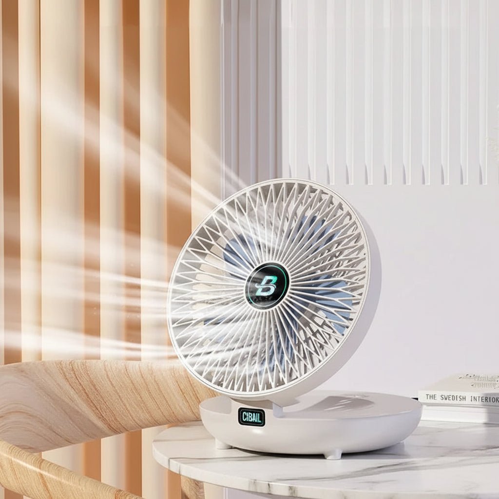 Mini Ventilateur Portable Rechargeable avec 3 Vitesses | Design Compact et Pliable pour Un Confort Optimal 7