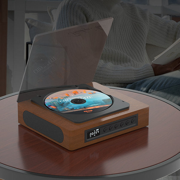 Retro Bluetooth CD Player with FM Radio and USB-C