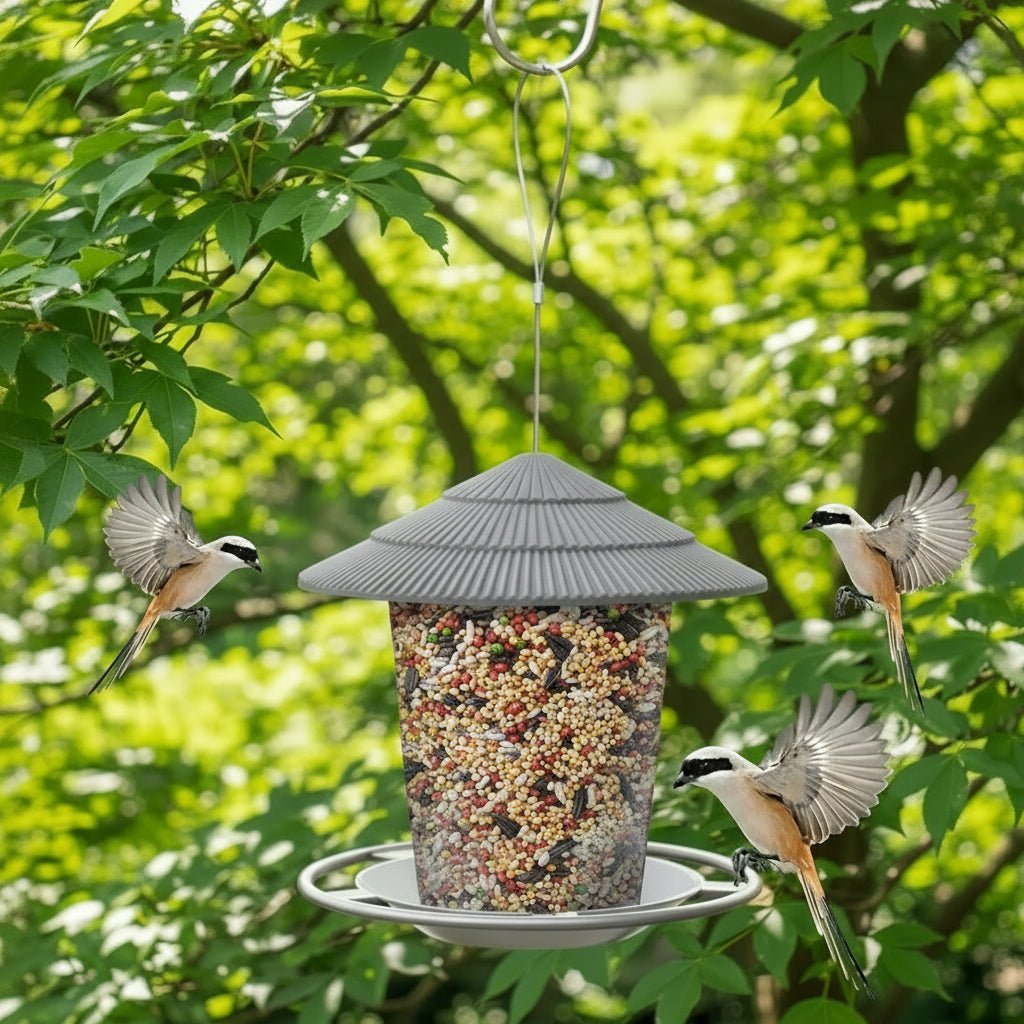 Mangeoire à oiseaux suspendue à plusieurs ouvertures