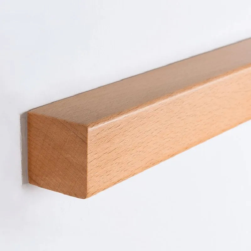 Natural Wood Wall Sconce - Warm Acrylic Glow 6